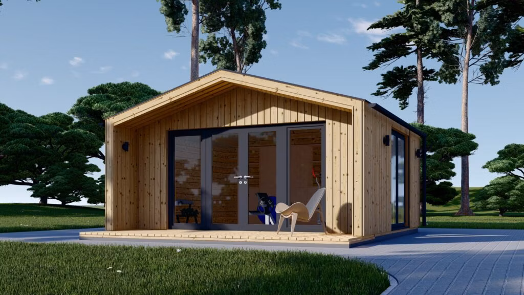 Dřevěný zahradní domek PIA, 5 x 4 m, 20 m²