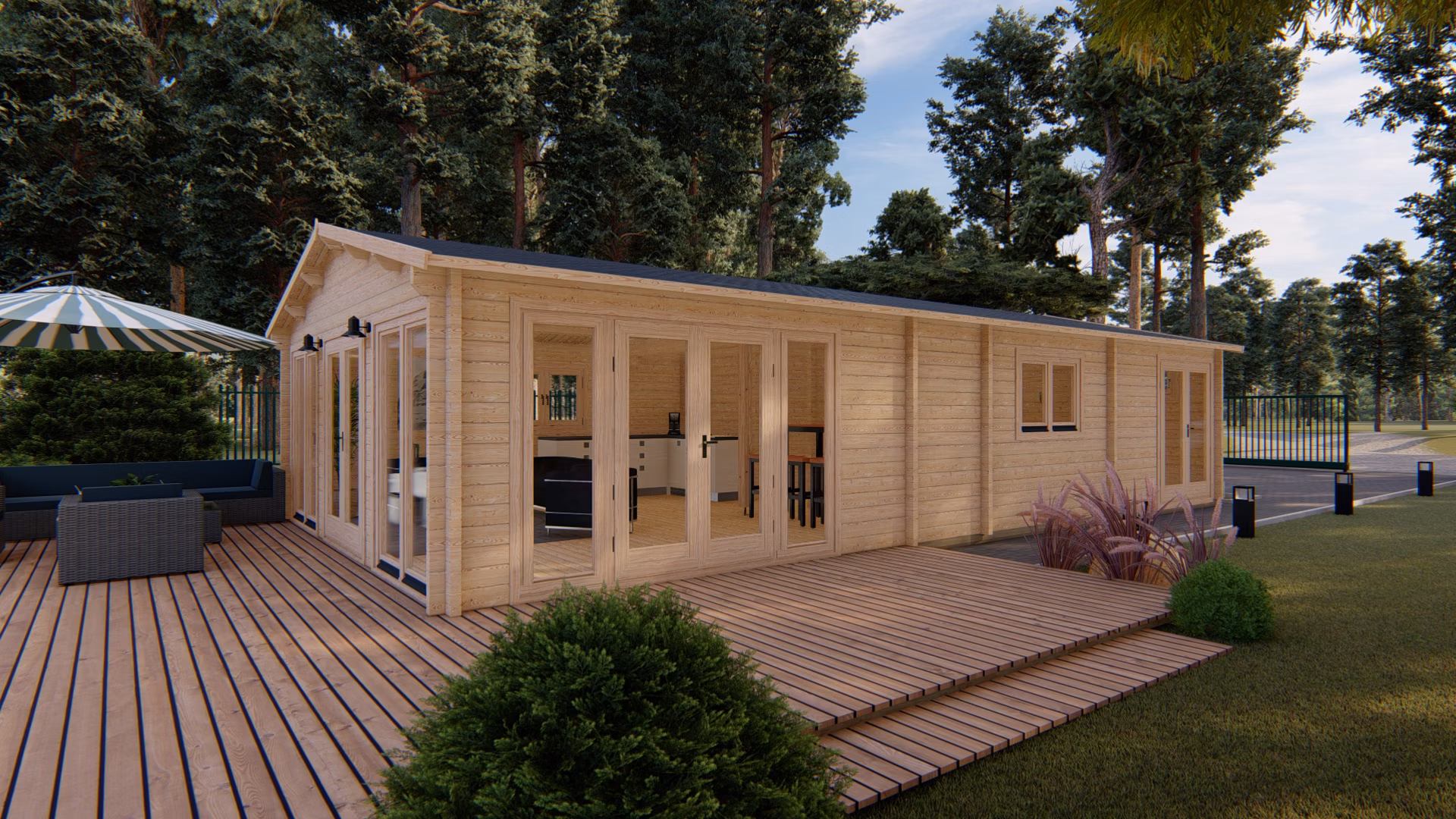 Chata Orchidea 6m x 11,5m (68 mm)