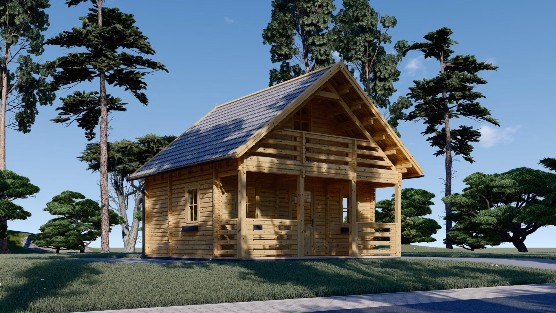 Dřevěná chata LIVINGTON (44 mm) 50m2