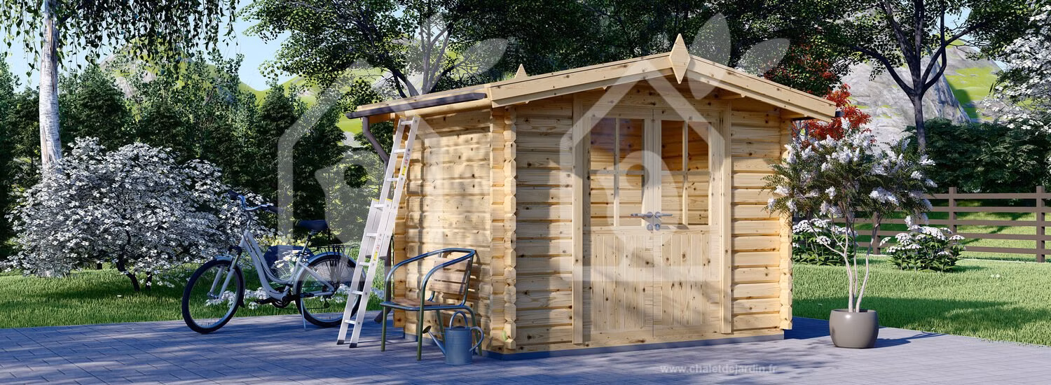 Drevený záhradný domček MINI 3m x 2m , 6 m² (28 mm)