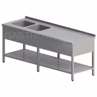 umyv stol 2 drezy kryte s rost dlhy hl 600 800 mm sir 2000 2800 mm