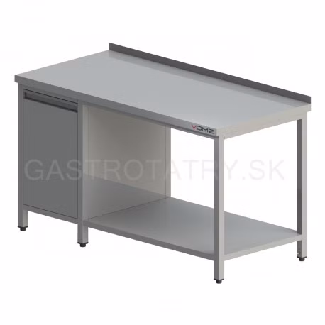 pracovny stol s vyklopnym kosom a policou