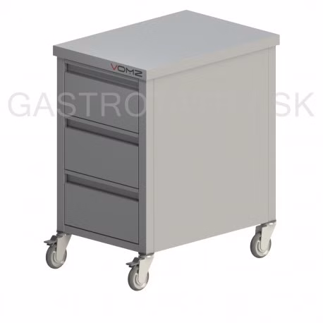 zasuvkovy box na kolieskach h 600 700 800 mm s 490 mm