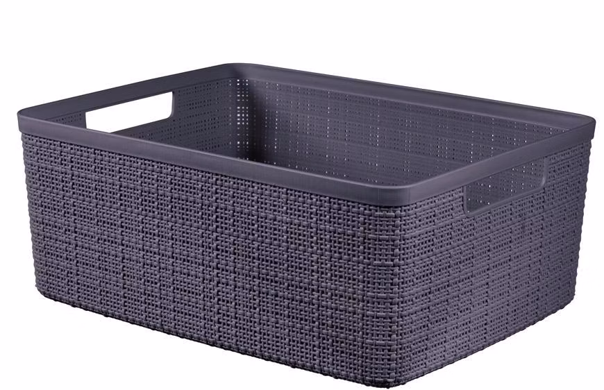 Kôš Curver® JUTE S 5L, hnedý, 27x20x11 cm