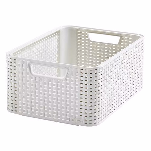 Košík Curver® STYLE2 M, krémový, 38x29x17 cm