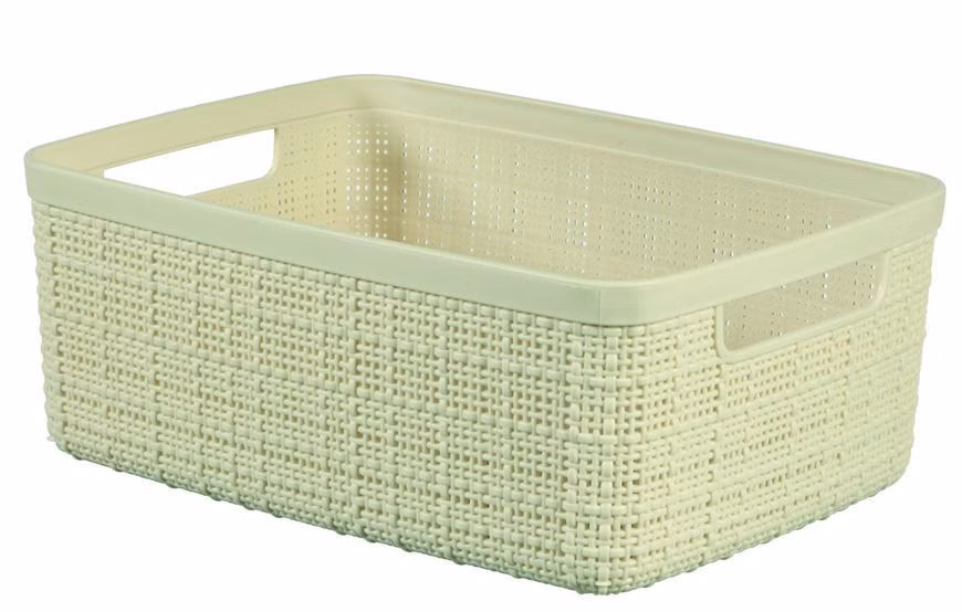 Kôš Curver® JUTE S 5L, krémový, 27x20x11 cm