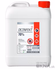 Dezinfekčný prostriedok na predmety a ruky DEZINFEKT 70% 5L