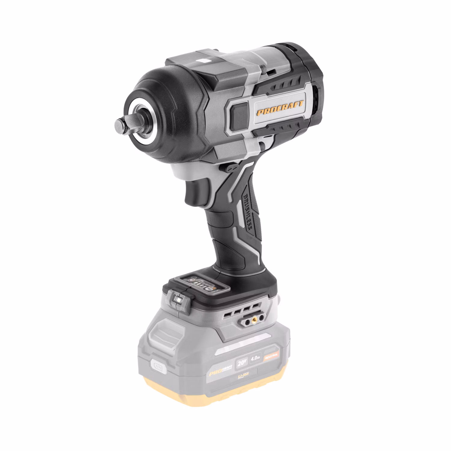 Aku rázový uťahovák Procraft Industrial IW1200Abb (bez akumulátora a nabíjačky) | IW1200A-BB