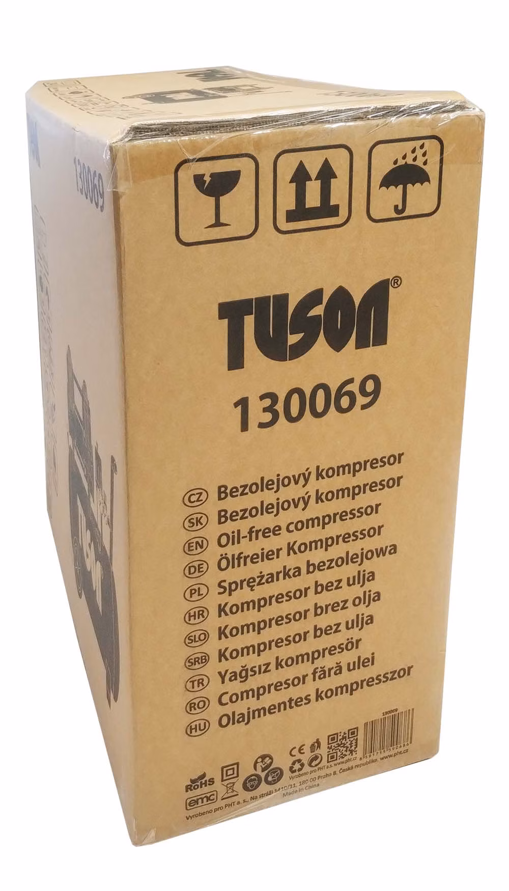 TUSON - Tichý bezolejový kompresor 1,5 kW, 2,0 HP, 24l
