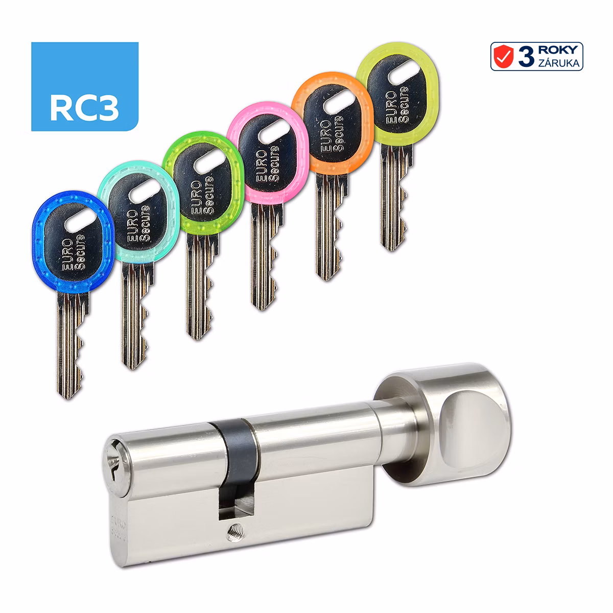 Bezpečnostní knoflíková 6stavítková vložka RICHTER ES.K45/45.NI