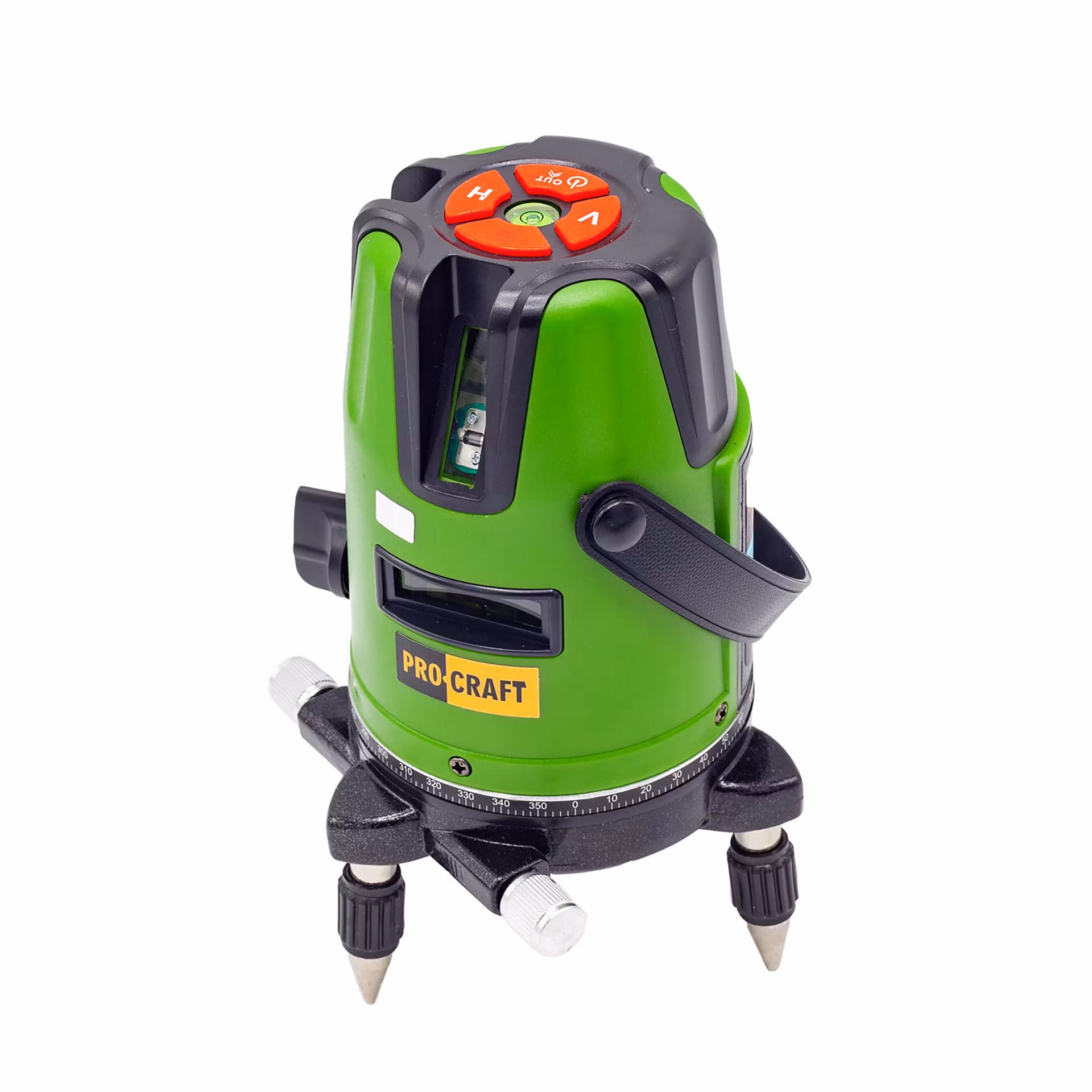 Procraft LE-3D Zelený čiarový laser, krížová samonivelačná rovina | LE-3D
