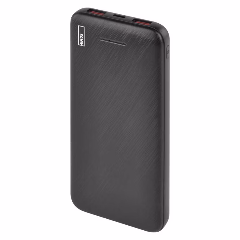 Power bank EMOS AlphaQ3, 10 000 mAh, 22,5 W, čierny