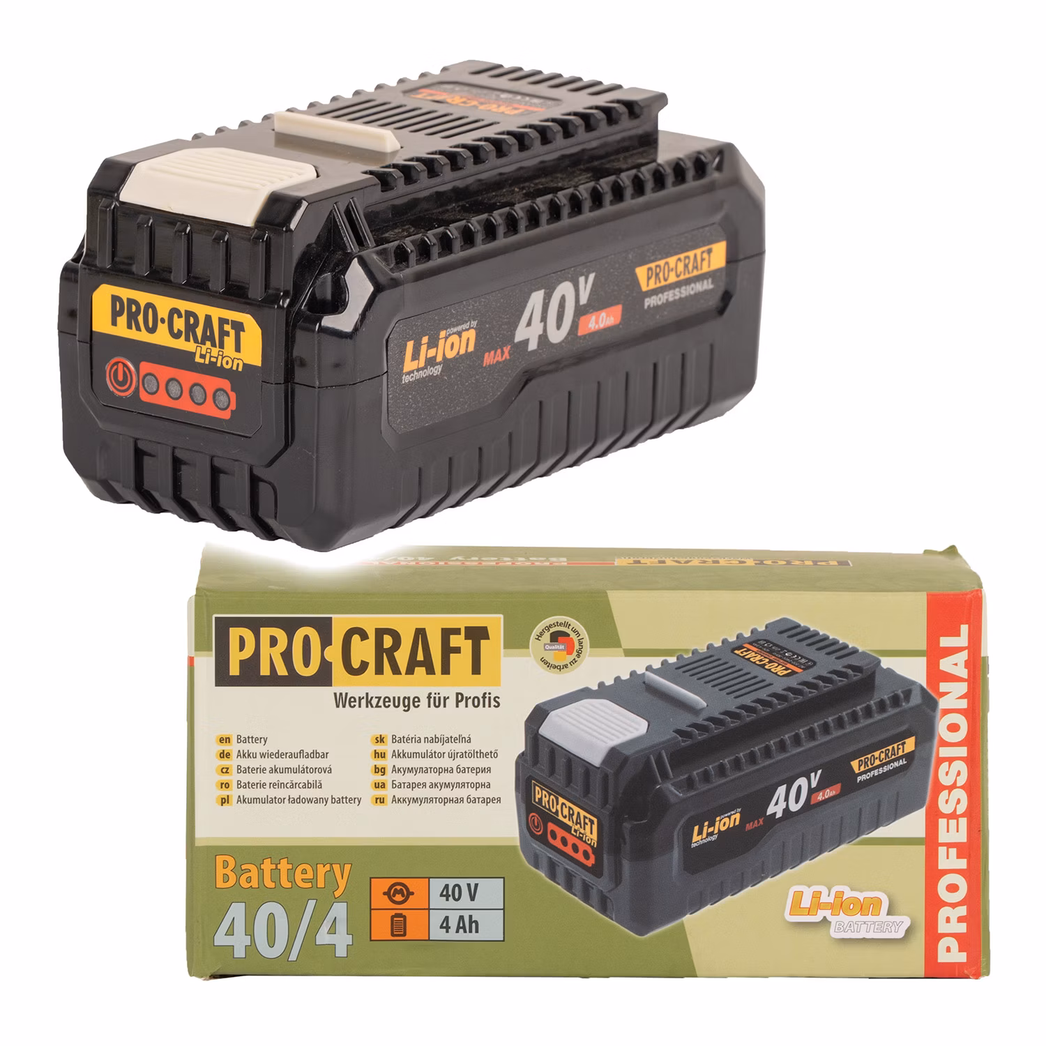 Akumulátor 40V Li-ion, 4000mAh Procraft 40/4 | 40/4