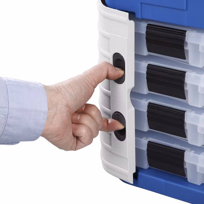 Plastový organizér na spojovací materiál 420x303x400mm - 4 šuplíky