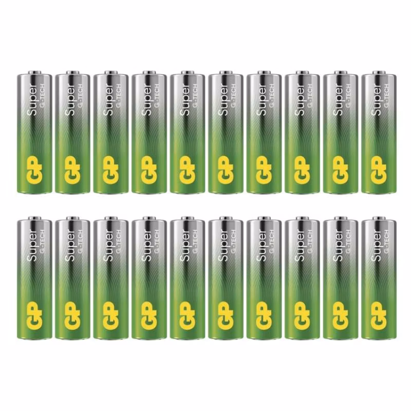 Alkalická batéria GP Super LR6 (AA), 20 ks