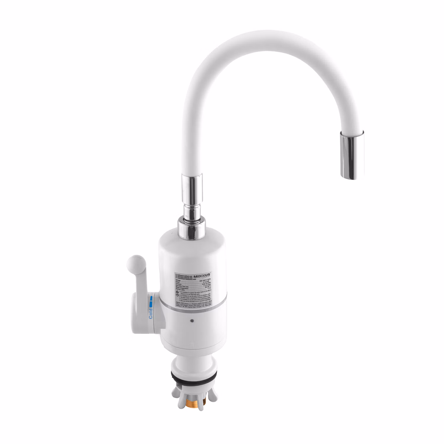 Batéria s elektrickým ohrevom vody a flexibilným výtokom ELW06-EF-WHITE, biela | ELW06-EF-WHITE
