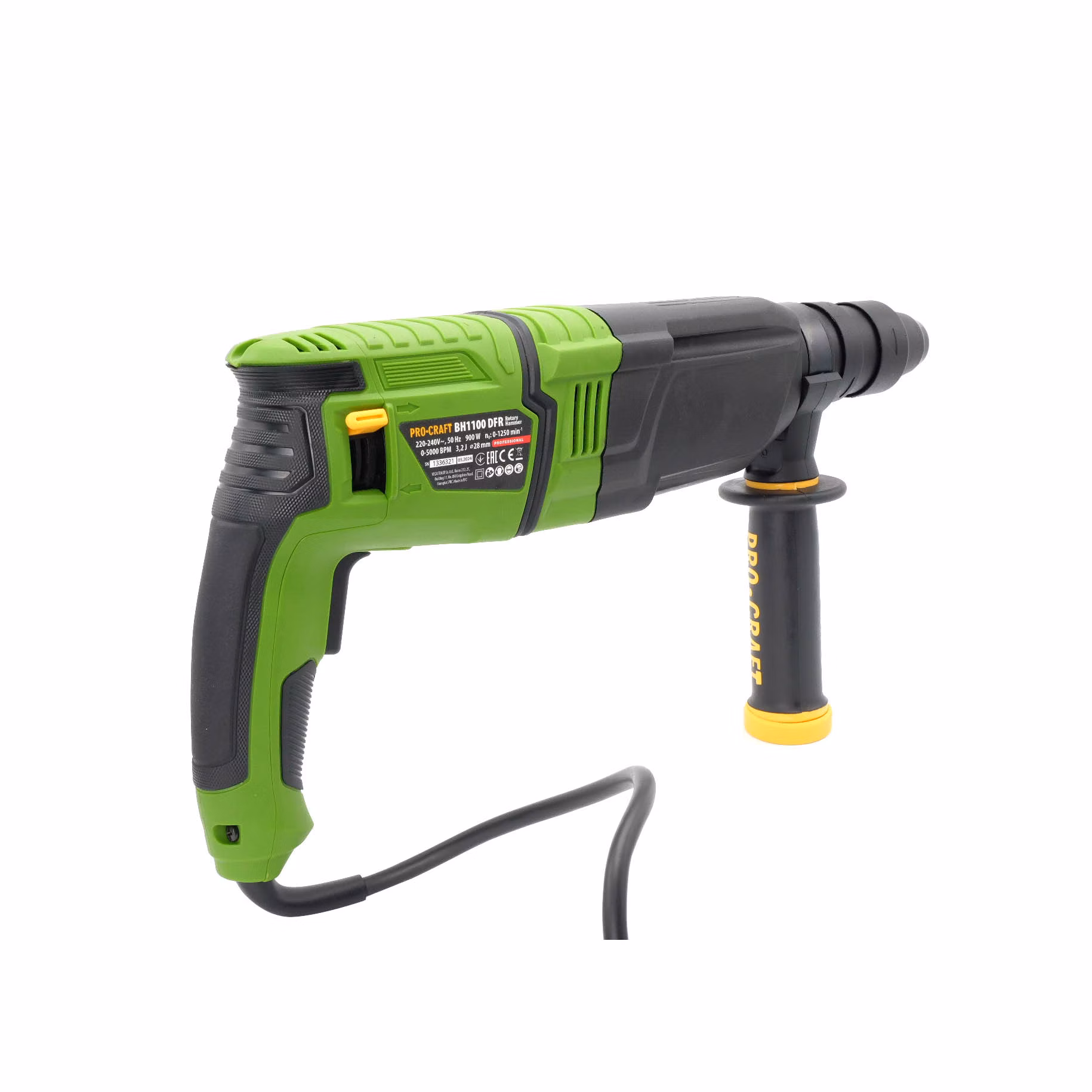 Procraft BH1100 DFR Kombinované vŕtacie a sekacie kladivo | BH1100DFR
