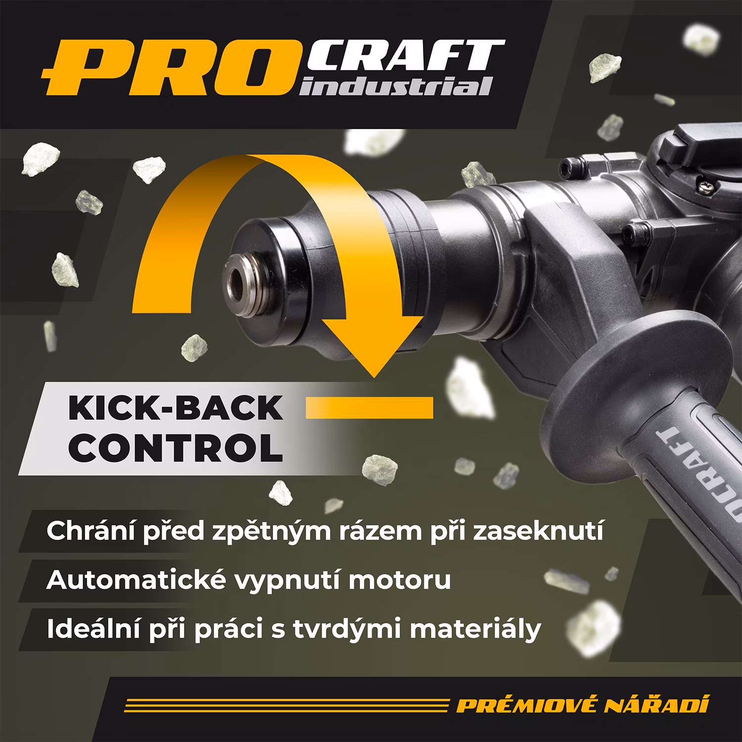 Akumulátorové vŕtacie kladivo Procraft Industrial HD20A | HD20A