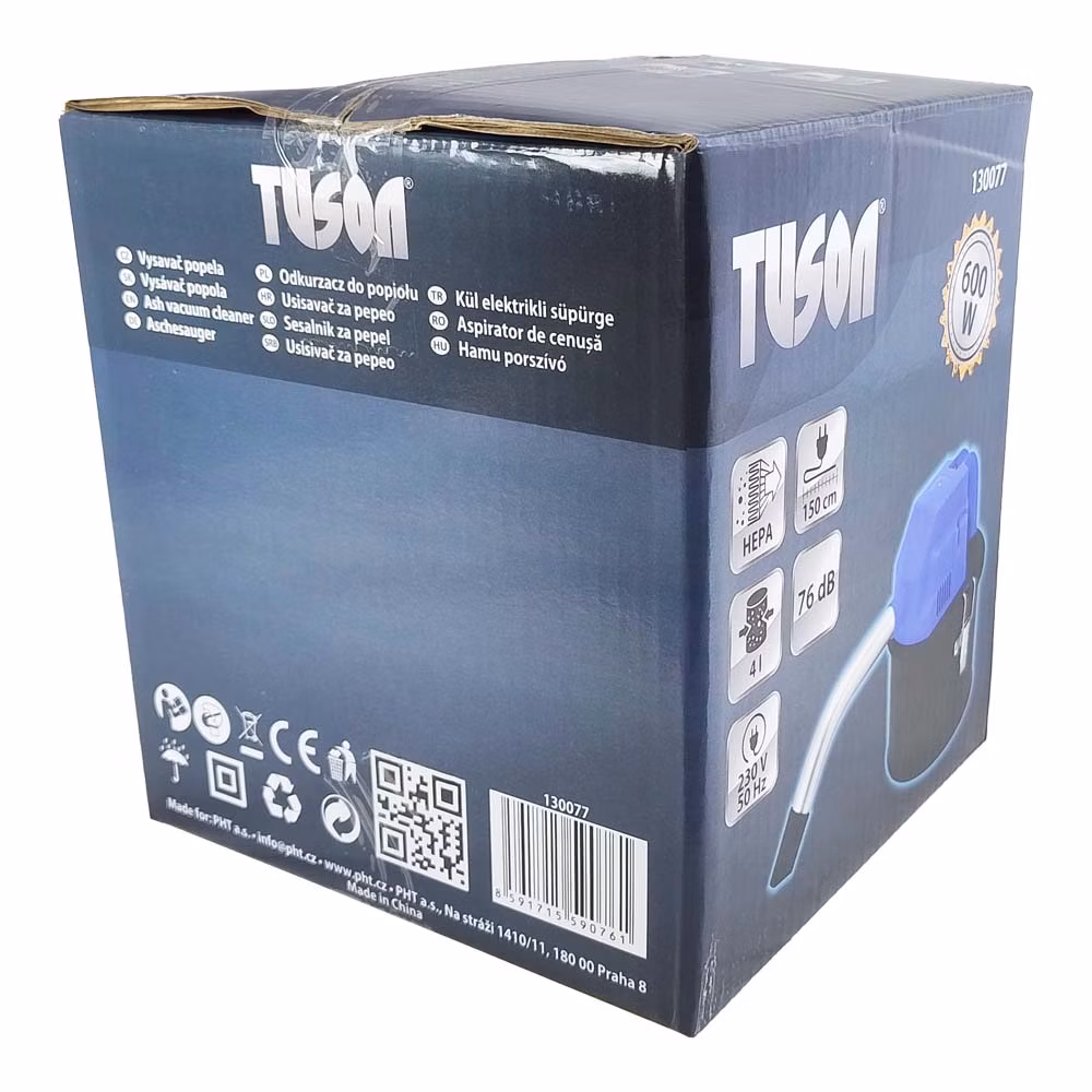 TUSON - vysávač popola 600 W, 4 l