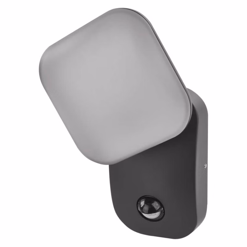 LED záhradné nástenné svietidlo NIKA, senzor súmraku, 12 x 12 x 20 cm, 12,8 W, teplá biela