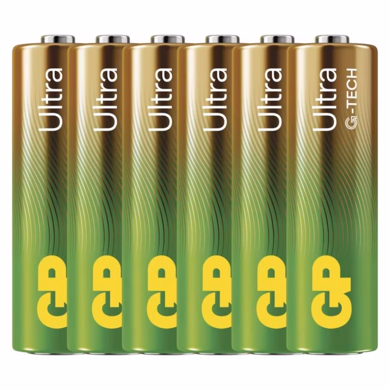 Alkalická batéria GP Ultra LR6 (AA), 6 ks