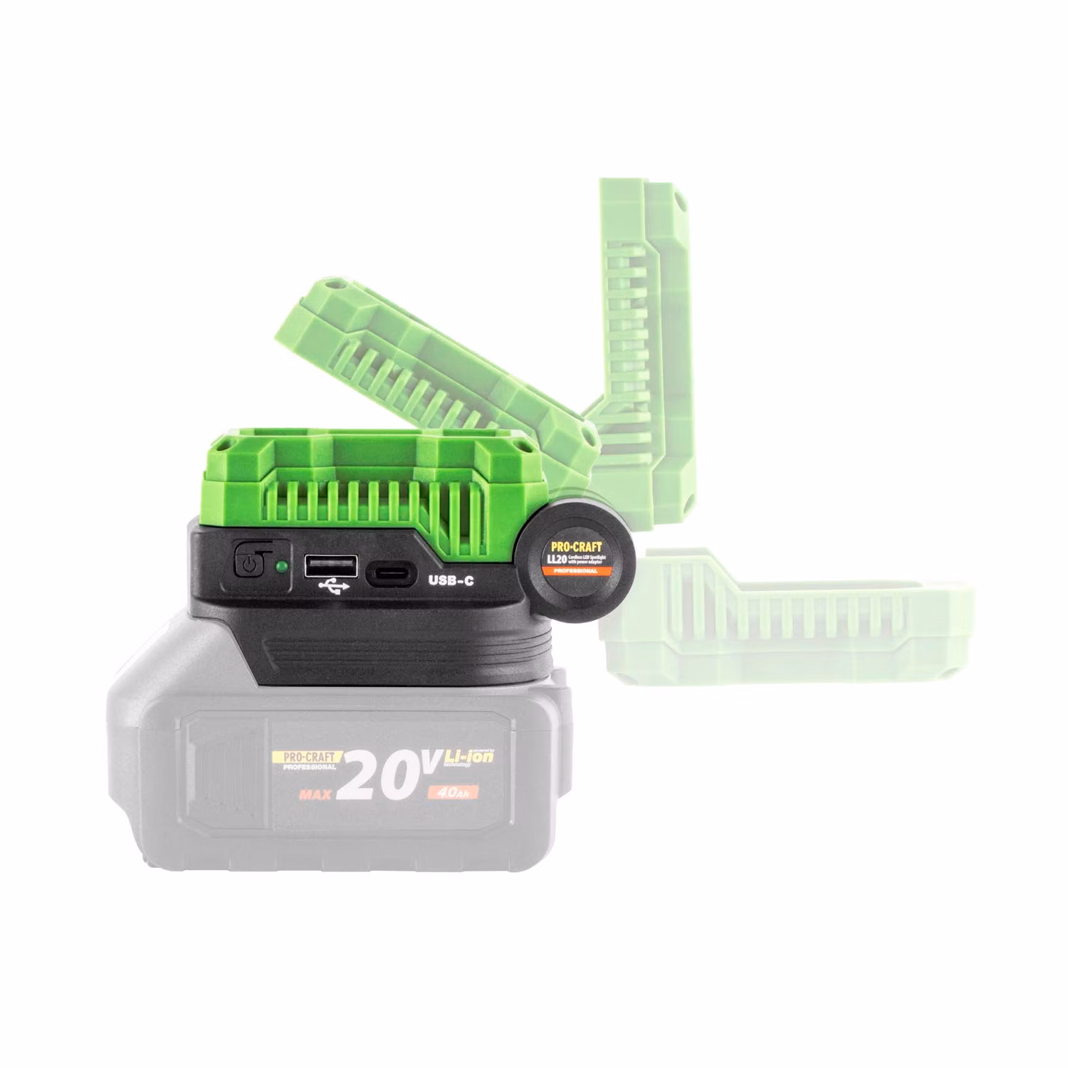 Aku skrutkovač Procraft PA18Pro s LED reflektorom LL20bb | SPA18Pro/LL20