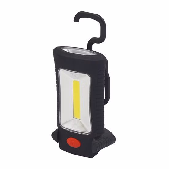 SOLIGHT - LED svietidlo pracovné, 3W COB + 3 SMD LED, háčik + magnet, 3 x AAA