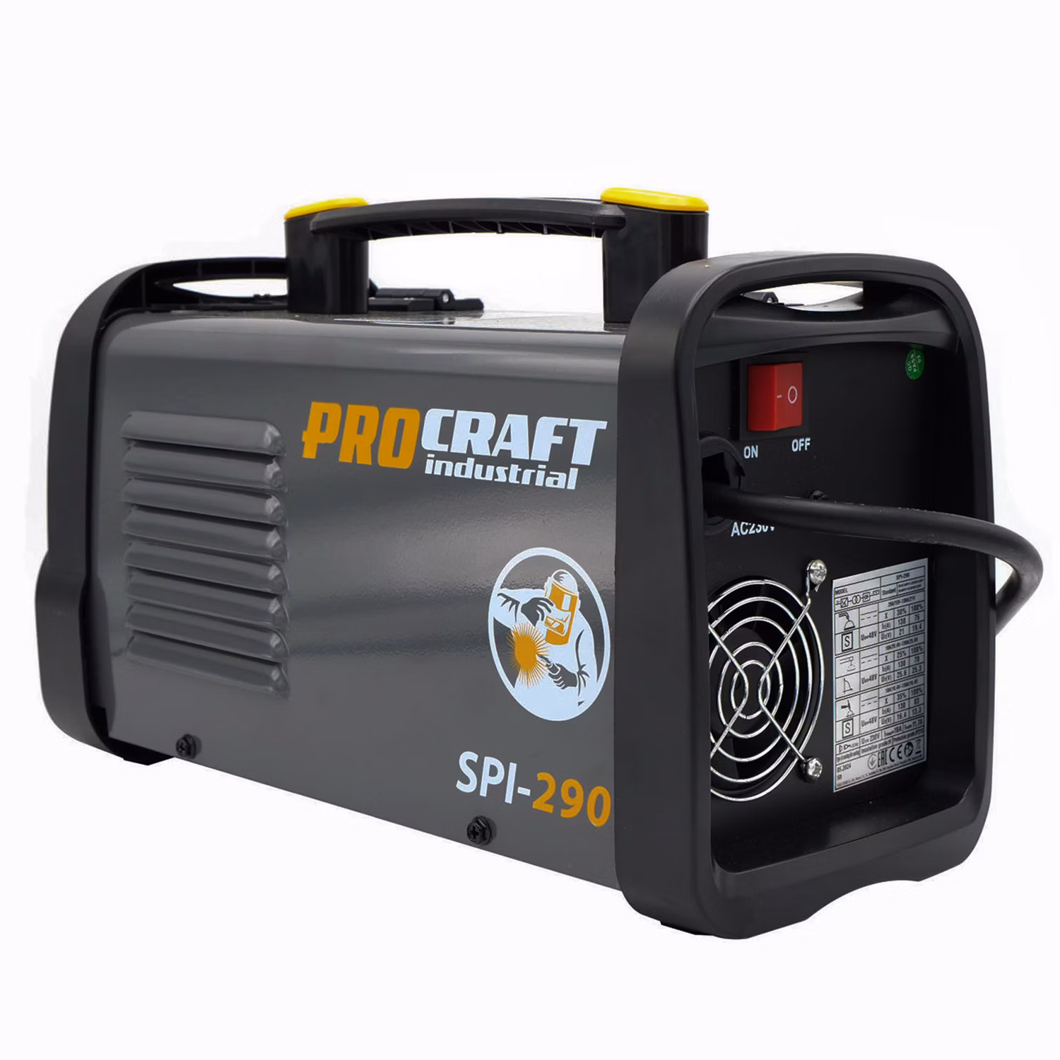 Kombinovaná invertorová zváračka Co Flux – trubičkový drôt, MMA, TIG lift Procraft SPI-290 | SPI-290