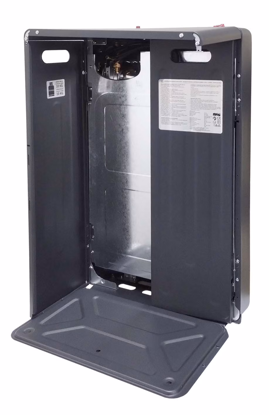 Kombinované skladacie plynové 4,2 kW a elektrické 1,14 kW kachle MAGG vr. príslušenstvo