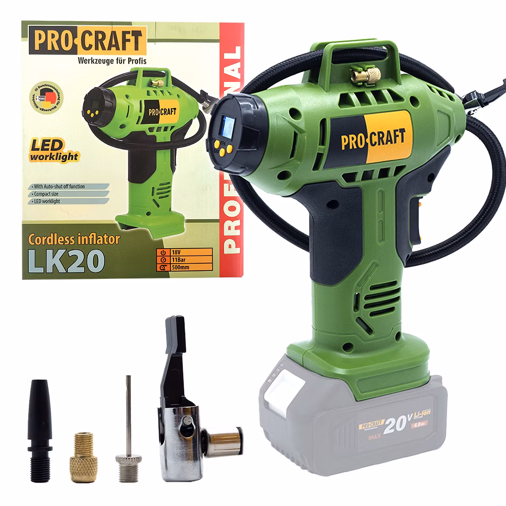 Aku kompresor Procraft LK20 bez akumulátora a nabíjačky | LK20