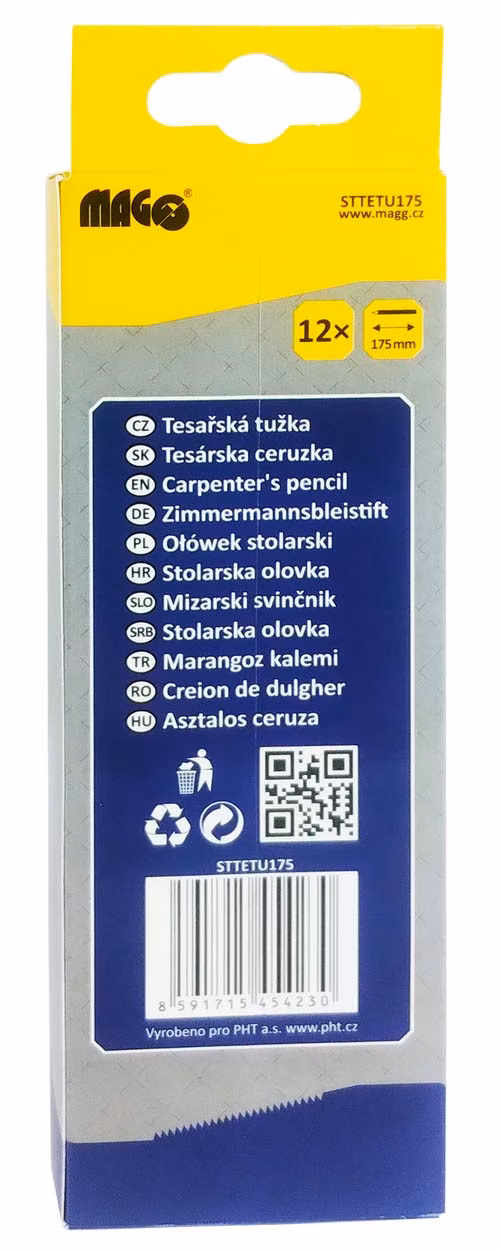 Tesárska ceruzka 175mm - balenie 12 ks