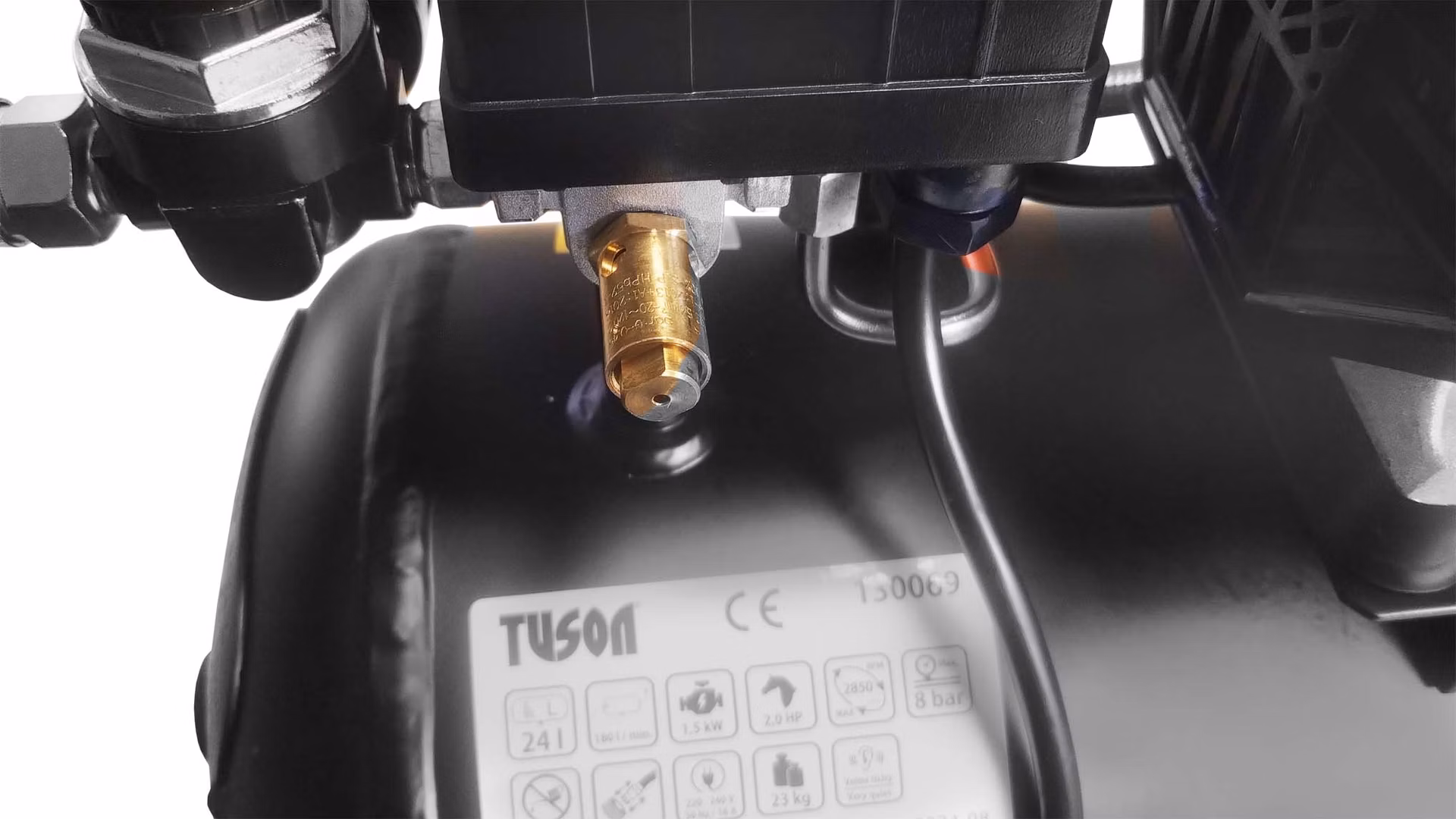TUSON - Tichý bezolejový kompresor 1,5 kW, 2,0 HP, 24l