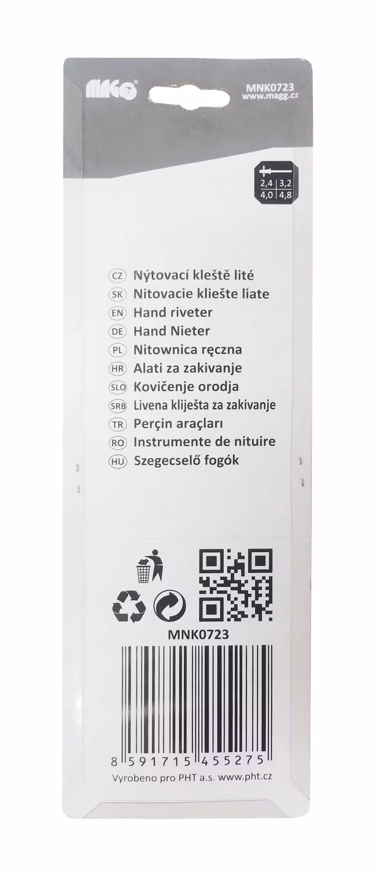 Nítovacie kliešte - liate