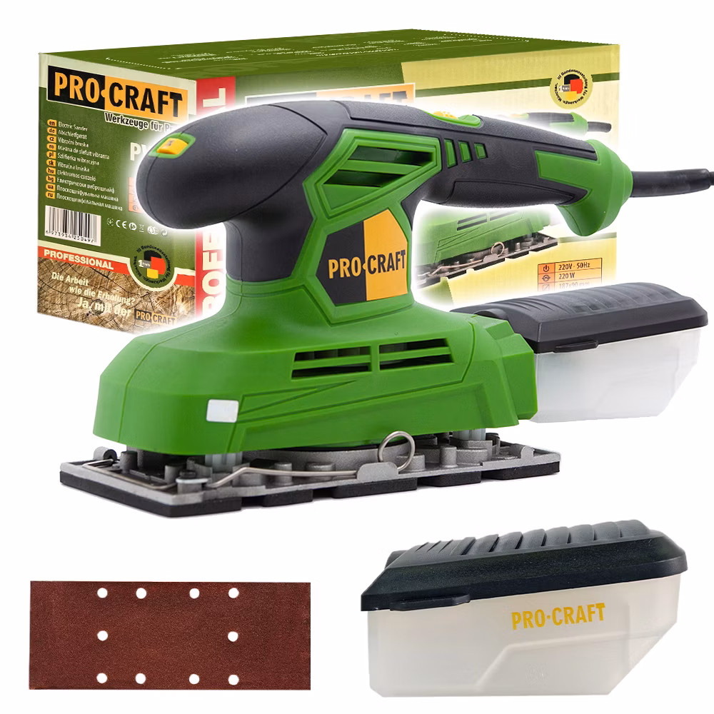 Vibračná brúska PROCRAFT PV220, 220W | PV220