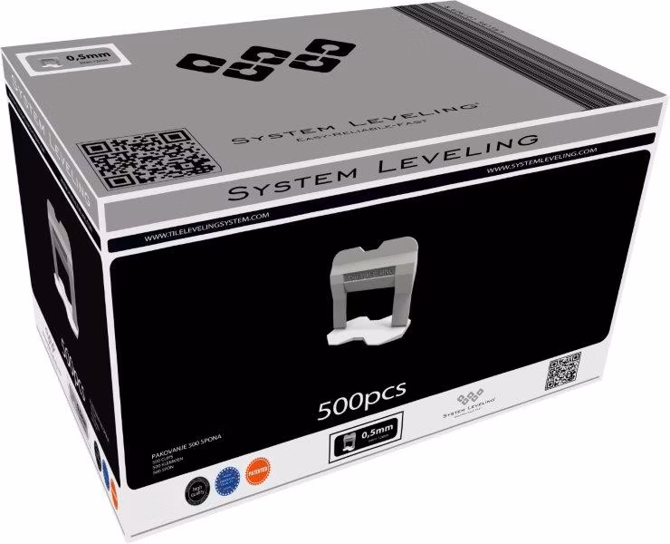 System Leveling - Nivelačná spona 0,5mm (500ks)