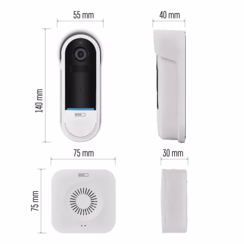 GoSmart Domový bezdrôtový batériový videozvonček IP-15S s WiFi