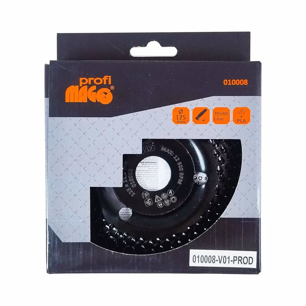 Magg Profi - Rotačná rašpľa 125x22,2mm - hrubá 3 mm