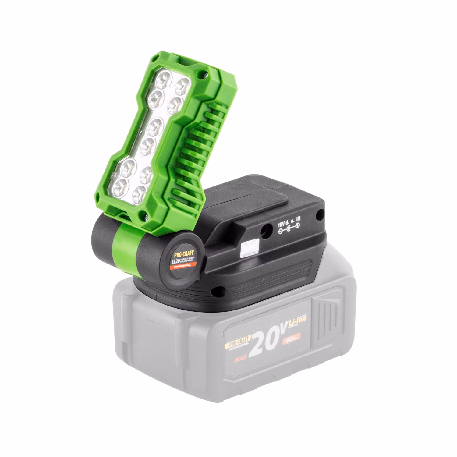 Aku skrutkovač Procraft PA18Pro s LED reflektorom LL20bb | SPA18Pro/LL20