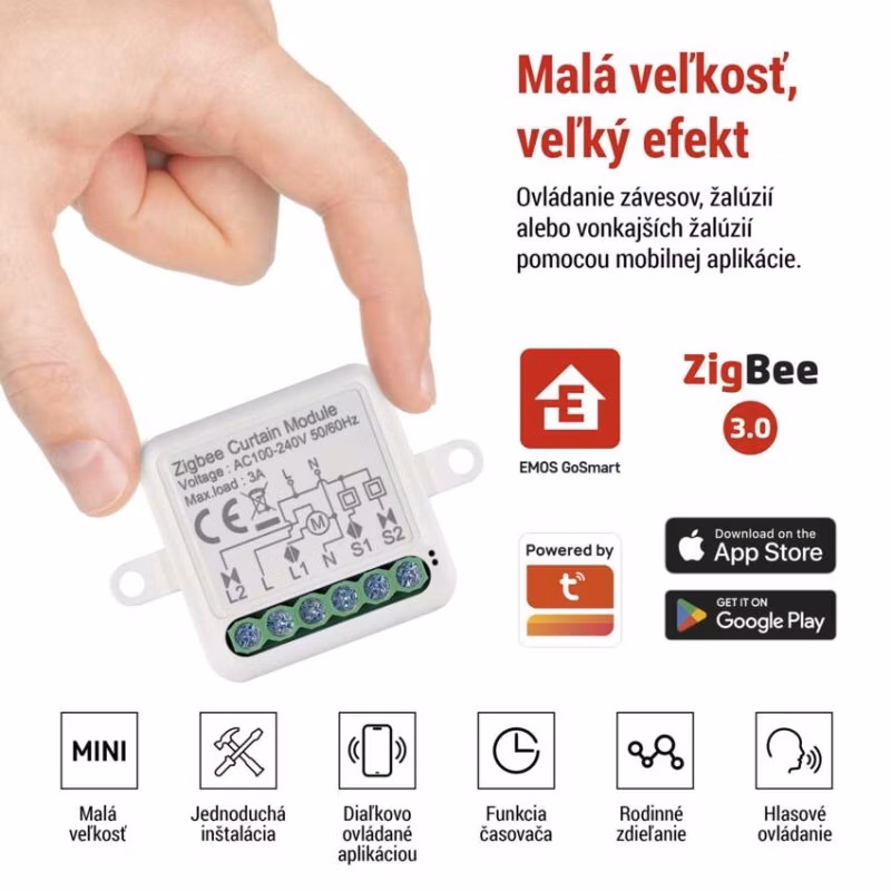 GoSmart modul motora IP-2121CZ, ZigBee, 1-kanálový
