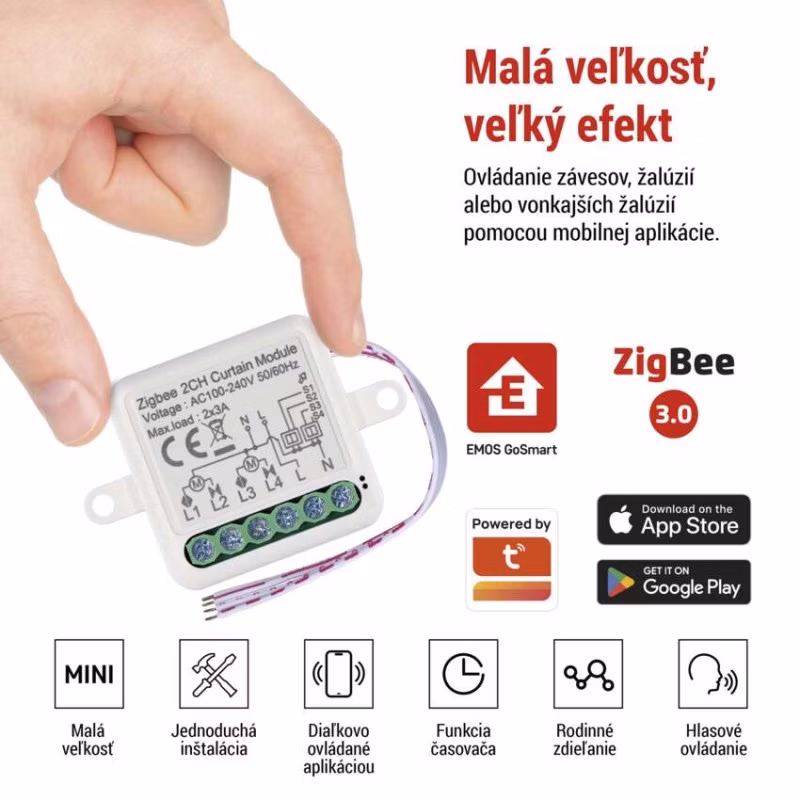 GoSmart modul motora IP-2122CZ, ZigBee, 2-kanálový