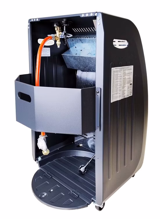 Plynové a elektrické kachle skladacie MAGG 4,2 kW + 1,5 kW s ventilátorom