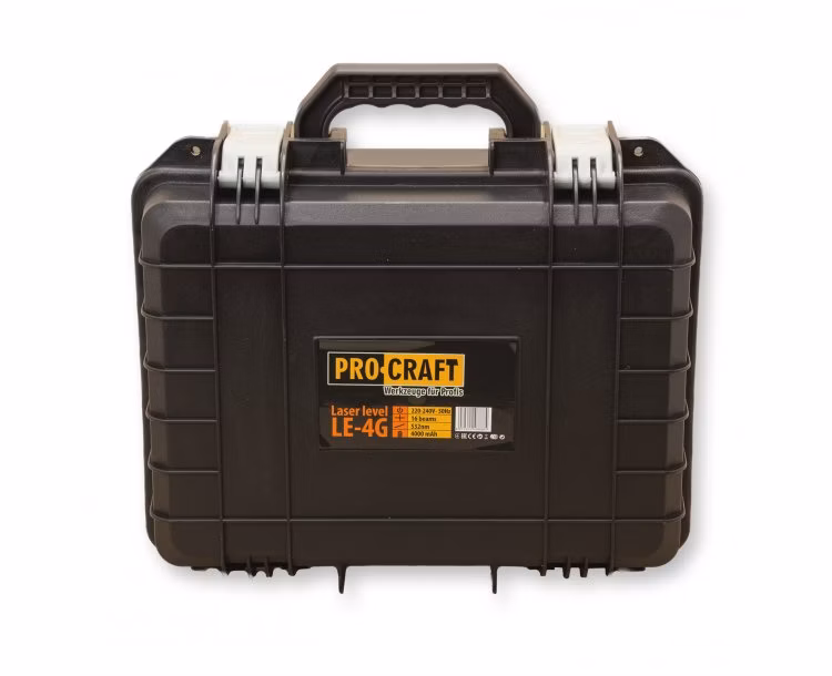 Procraft LE-4G Zelený čiarový laser, krížová samonivelačná rovina | LE-4G