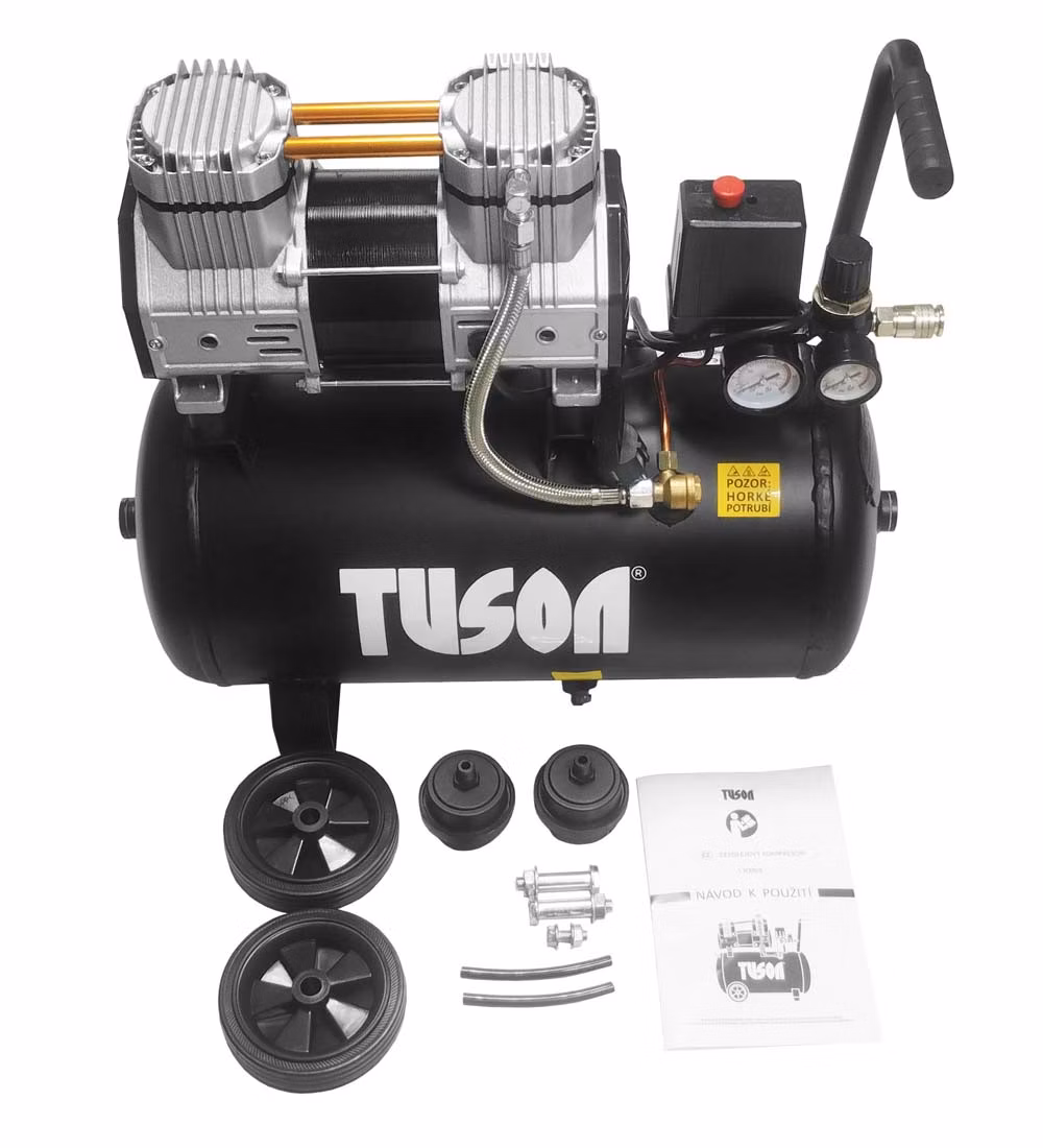 TUSON - Tichý bezolejový kompresor 1,5 kW, 2,0 HP, 24l