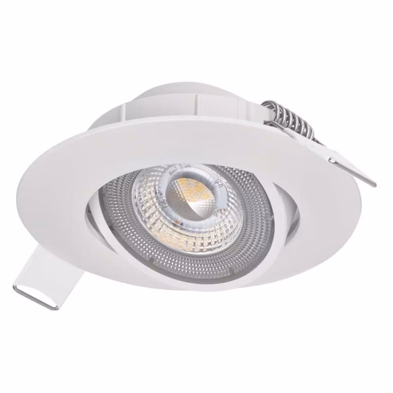 LED bodové svietidlo SIMMI biele, kruh 5W teplá biela
