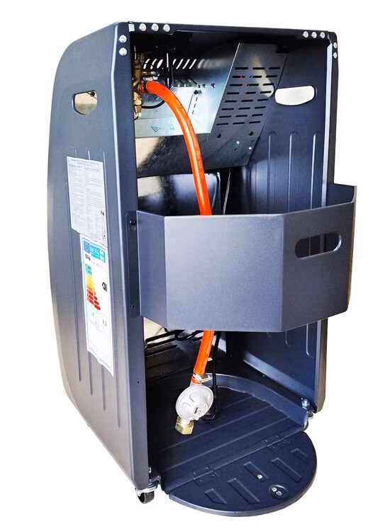Plynové a elektrické kachle skladacie MAGG 4,2 kW + 1,5 kW s ventilátorom