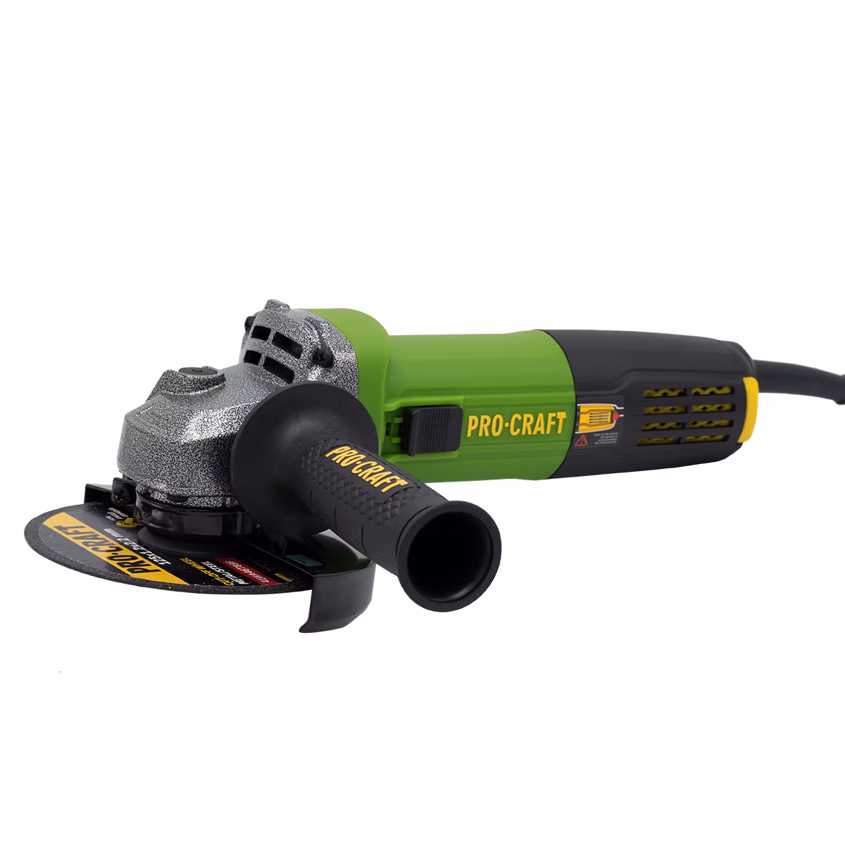 Uhlová brúska Procraft PW1050 + 10x rezací kotúč CD125x1,0 , 2x lamelový kotúč | SPW1050