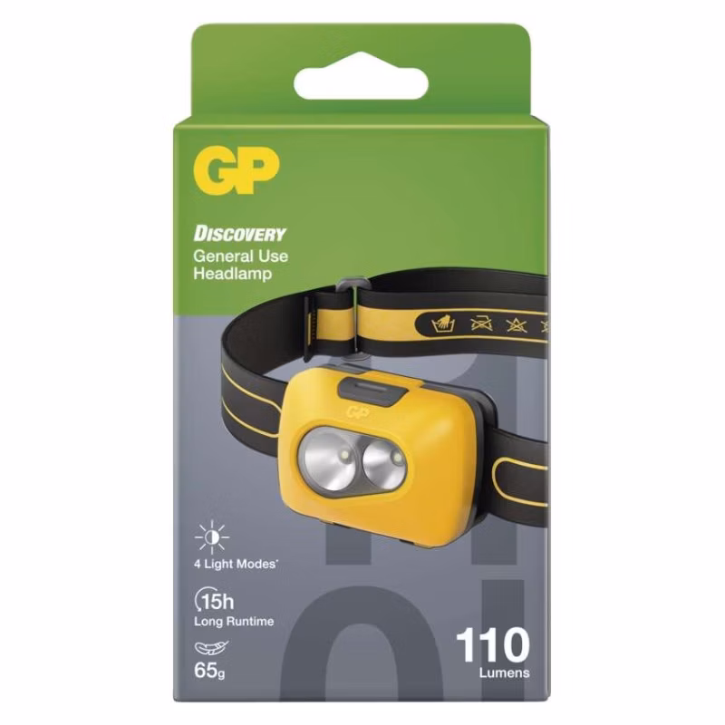 LED čelovka GP Discovery CH42, 110 lm