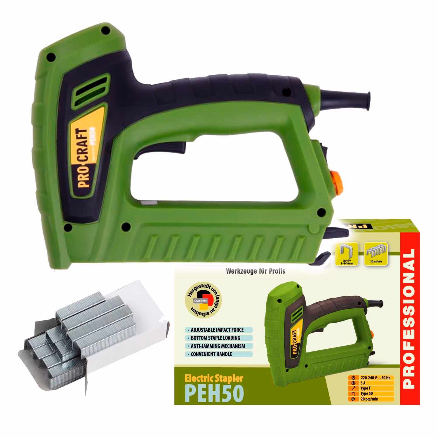 Elektrická sponkovačka Procraft PEH50 | PEH50