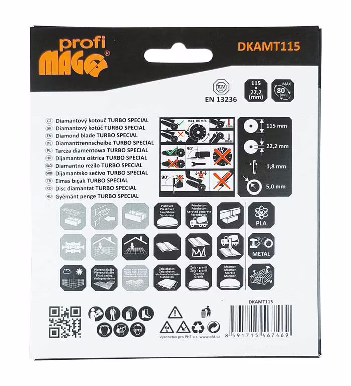 MAGG Profi - Diamantový kotúč TURBO SPECIAL 115x22,2mm