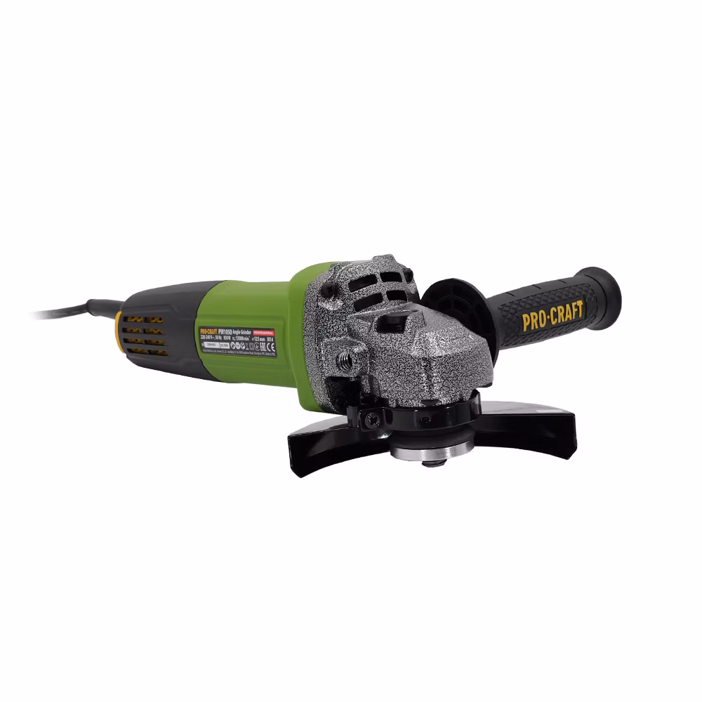 Uhlová brúska Procraft PW1050 + 10x rezací kotúč CD125x1,0 , 2x lamelový kotúč | SPW1050
